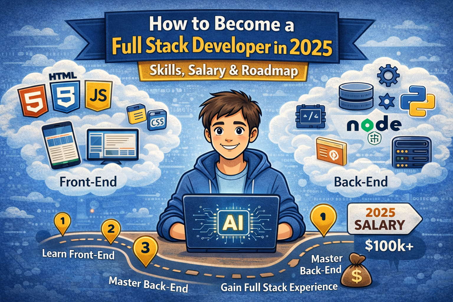 How to Become a Full Stack Developer in 2026: Skills, Salary & Roadmap